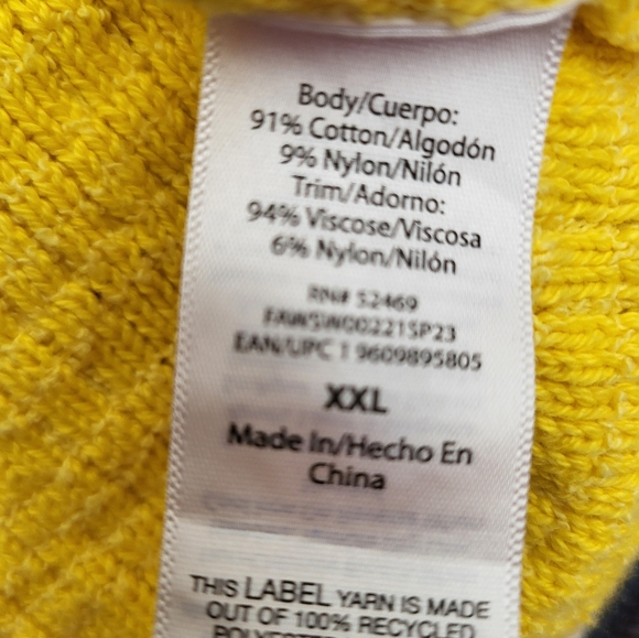 Free Assembly Yellow Knit dress size XXL - Picture 9 of 9